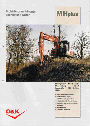 Escavatori gommati O&K MH PLUS