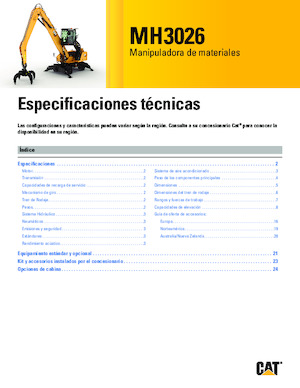 Escavatori gommati Caterpillar MH3026