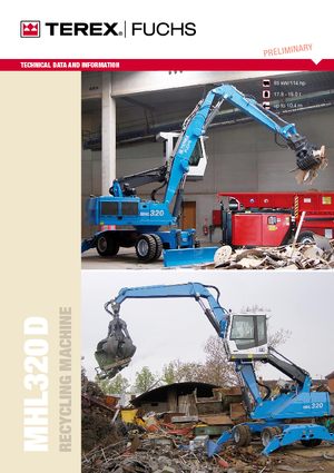 Movimentatori di materiali Terex-Fuchs MHL 320 D
