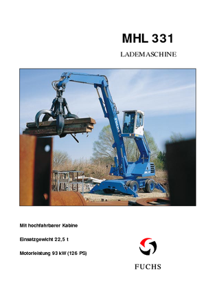 Movimentatori di materiali Fuchs MHL 331
