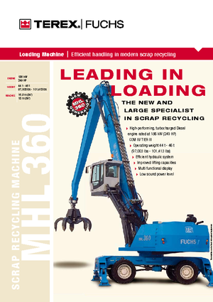 Movimentatori di materiali Terex-Fuchs MHL 360 D