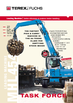 Movimentatori di materiali Terex-Fuchs MHL 454