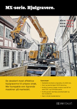 Escavatori gommati Hydrema MX 14