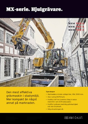 Escavatori gommati Hydrema MX 14