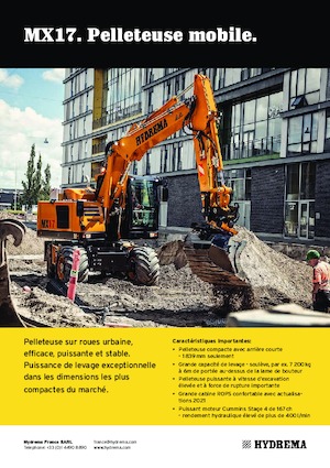 Escavatori gommati Hydrema MX 17