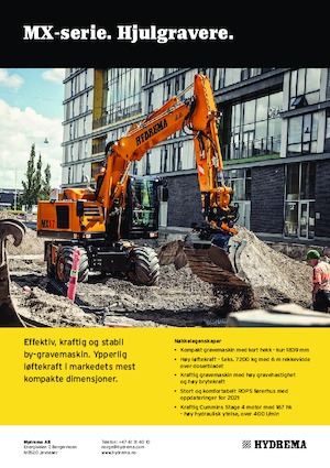 Escavatori gommati Hydrema MX 17