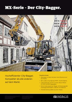 Escavatori gommati Hydrema MX 14