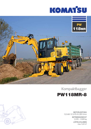 Escavatori gommati Komatsu PW118MR-8