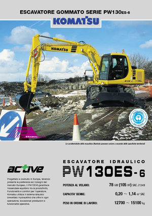 Escavatori gommati Komatsu PW130-6