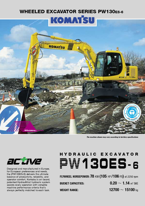 Escavatori gommati Komatsu PW130-6