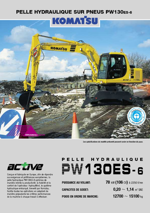 Escavatori gommati Komatsu PW130-6