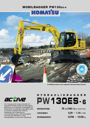 Escavatori gommati Komatsu PW130-6