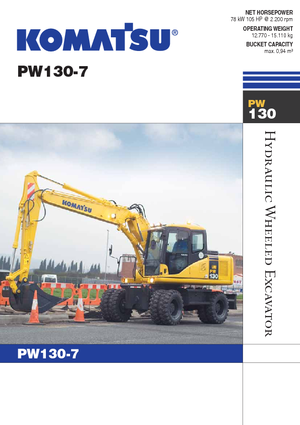 Escavatori gommati Komatsu PW130-7