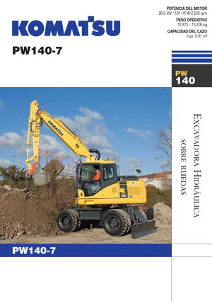 Escavatori gommati Komatsu PW140-7