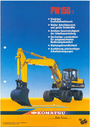 Escavatori gommati Komatsu PW150-1