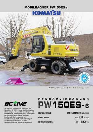 Escavatori gommati Komatsu PW150-6