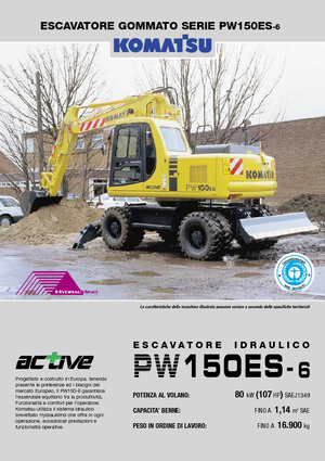 Escavatori gommati Komatsu PW150-6