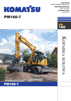 Escavatori gommati Komatsu PW160-7E0