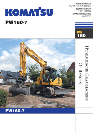 Escavatori gommati Komatsu PW160-7E0