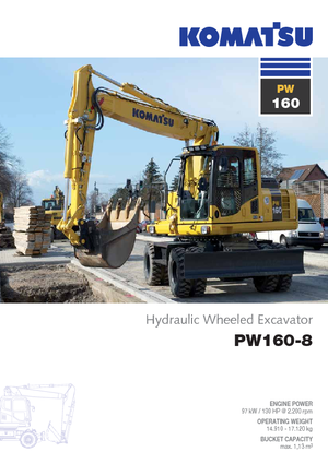 Escavatori gommati Komatsu PW160-8