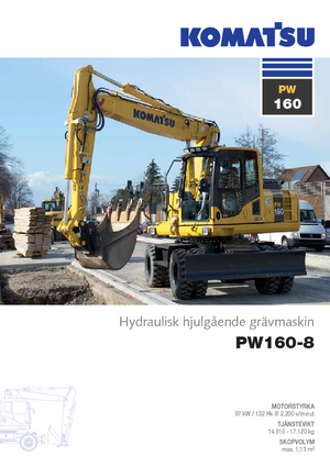 Escavatori gommati Komatsu PW160-8