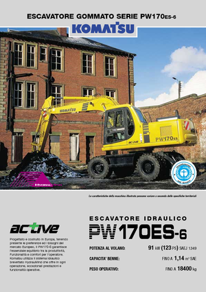 Escavatori gommati Komatsu PW170-6