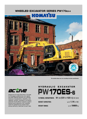 Escavatori gommati Komatsu PW170-6