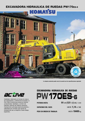Escavatori gommati Komatsu PW170-6