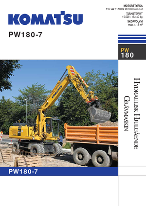 Escavatori gommati Komatsu PW180-7E0