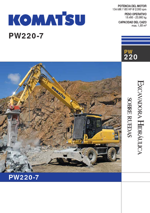 Escavatori gommati Komatsu PW220-7