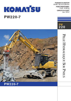 Escavatori gommati Komatsu PW220-7