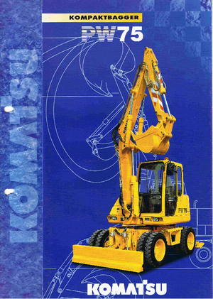 Escavatori gommati Komatsu PW75-2