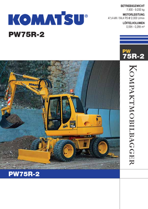 Escavatori gommati Komatsu PW75 R-2