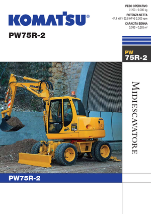Escavatori gommati Komatsu PW75 R-2