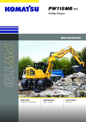 Escavatori gommati Komatsu PW118MR-11
