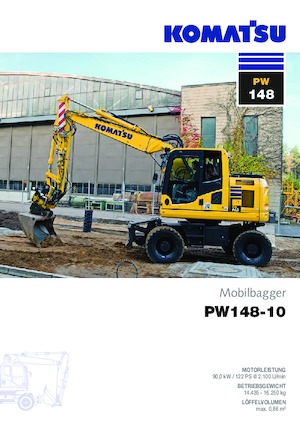 Escavatori gommati Komatsu PW148-10 