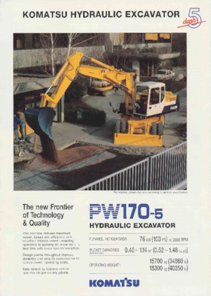 Escavatori gommati Komatsu PW170-5