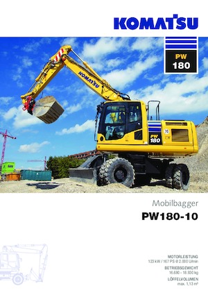Escavatori gommati Komatsu PW180-10