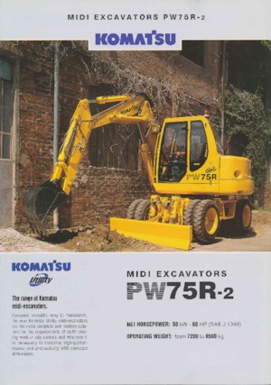 Escavatori gommati Komatsu PW75 R-2