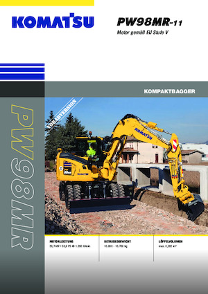 Escavatori gommati Komatsu PW98MR-11E0