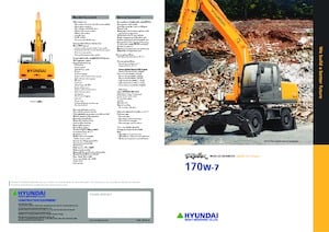 Escavatori gommati Hyundai R 170 W 7