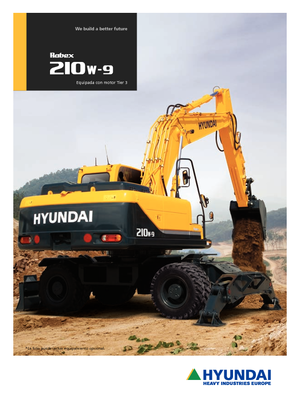 Escavatori gommati Hyundai R 210 W 9