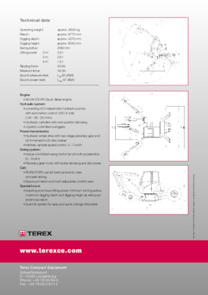 Escavatori gommati Terex S1