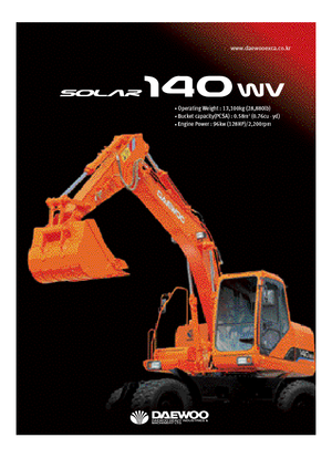 Escavatori gommati Doosan Solar 140 W-V