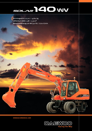 Escavatori gommati Doosan Solar 140 W-V