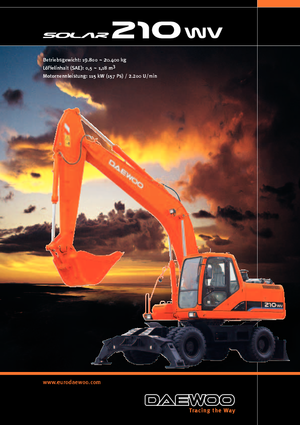 Escavatori gommati Doosan Solar 210 W-V