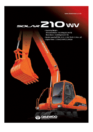 Escavatori gommati Doosan Solar 210 W-V