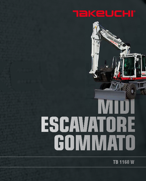 Escavatori gommati Takeuchi TB 1160 W