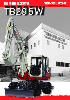 Escavatori gommati Takeuchi TB 295W