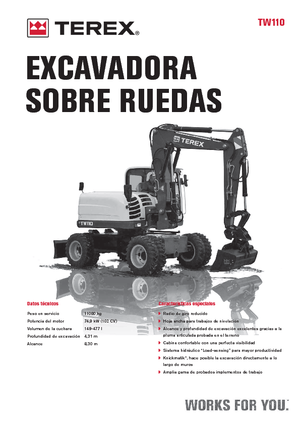 Escavatori gommati Terex TW 110